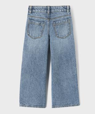 Jean Straight avec bandes sur l’avant et taille ajustable fille vue4 - GEMO (ENFANT) - GEMO