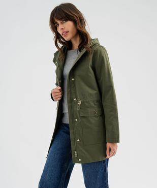 Parka à capuche avec boutons métalliques femme vue5 - GEMO(FEMME PAP) - GEMO