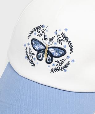Casquette bicolore à motif papillon fille vue3 - GEMO 4G FILLE - GEMO
