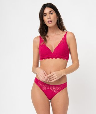 Soutien-gorge corbeille effet push-up en dentelle vue3 - GEMO(HOMWR FEM) - GEMO