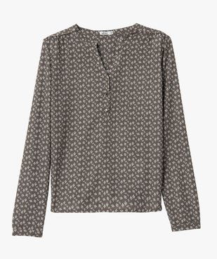 Blouse femme à motifs avec manches retroussables vue4 - GEMO(FEMME PAP) - GEMO