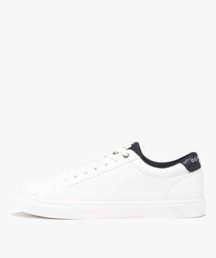 Baskets homme unies à détails contrastants – US Polo Assn vue3 - US POLO - GEMO