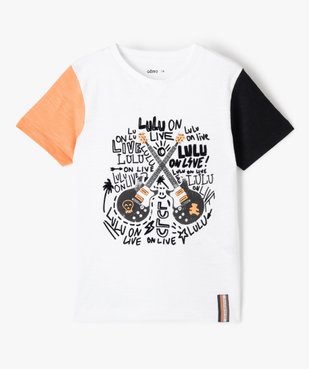 Tee-shirt garçon avec motif rock – LuluCastagnette vue1 - LULUCASTAGNETTE - GEMO