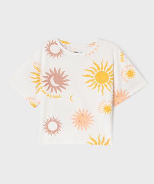 Tee-shirt oversize à larges motifs fille vue9 - GEMO 4G FILLE - GEMO