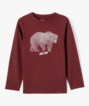Tee-shirt à manches longues avec motif tactile garçon vue2 - GEMO 4G GARCON - GEMO