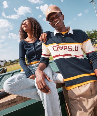 Polo à manches longues et rayures homme - Camps United vue7 - CAMPS UNITED - GEMO