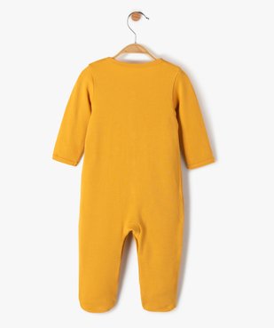 Pyjama bébé en jersey ouverture devant vue3 - GEMO(BB COUCHE) - GEMO