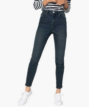 Jean femme en stretch coupe Skinny taille haute vue2 - GEMO(FEMME PAP) - GEMO