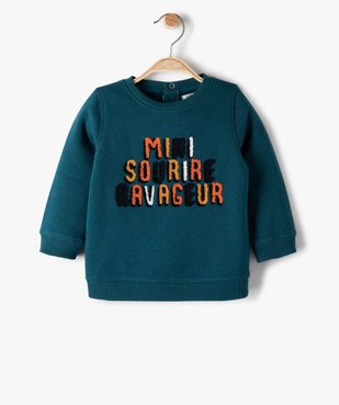 Sweat bébé garçon imprimé en molleton vue1 - GEMO C4G BEBE - GEMO