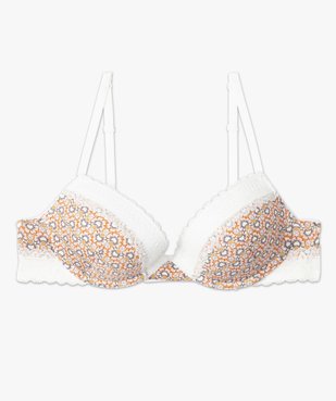 Soutien-gorge corbeille à armatures avec finitions dentelle vue4 - GEMO(HOMWR FEM) - GEMO