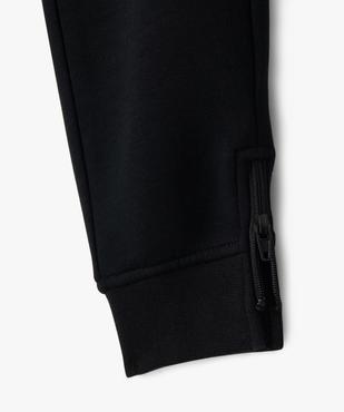 Jogging ajusté avec bas de jambe zippé garçon vue3 - GEMO (ENFANT) - GEMO