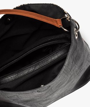 Sac à main multimatière forme seau vue3 - GEMO (ACCESS) - GEMO