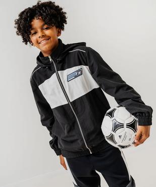 Blouson coupe-vent imperméable à capuche garçon vue1 - GEMO (JUNIOR) - GEMO