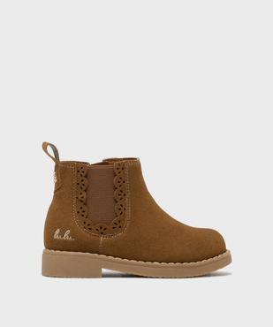 Boots Chelsea à finition festonnée fille - LuluCastagnette vue1 - LULUCASTAGNETTE - GEMO