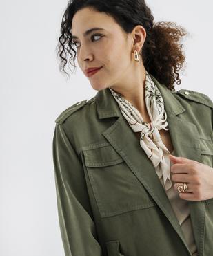 Veste saharienne en Lyocell femme vue2 - GEMO 4G FEMME - GEMO