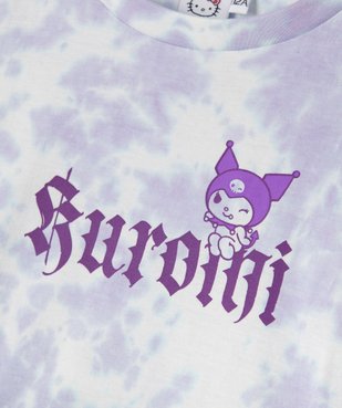 Tee-shirt manches courtes avec motifs buste et dos fille - Hello Kitty vue2 - KUROMI - GEMO
