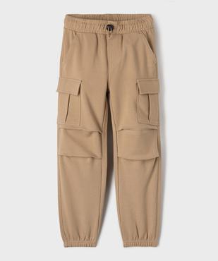 Pantalon cargo en molleton garçon vue1 - GEMO (ENFANT) - GEMO