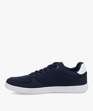 Baskets homme style casual bicolores à lacets vue4 - GEMO (SPORTSWR) - GEMO