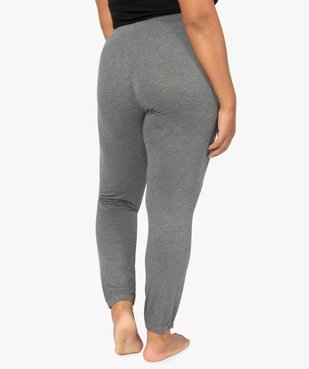 Pantalon de pyjama femme grande taille resserré dans le bas vue3 - GEMO(HOMWR FEM) - GEMO