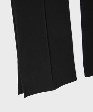 Pantalon fluide coupe flare avec taille élastique fille vue2 - GEMO (JUNIOR) - GEMO