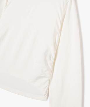 Tee-shirt manches longues coupe courte fille vue2 - GEMO (JUNIOR) - GEMO
