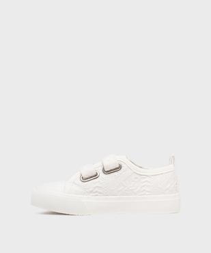 Tennis en toile brodée fermeture scratch fille - LuluCastagnette vue4 - LULUCASTAGNETTE - GEMO