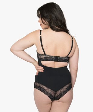 Body femme gainant à armatures et bonnets paddés vue3 - GEMO(HOMWR FEM) - GEMO