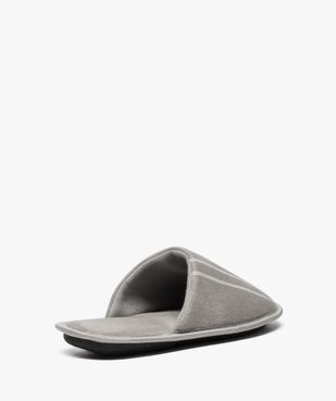 Chaussons homme forme mules velours avec liserés vue4 - Nikesneakers(HOMWR HOM) - Nikesneakers