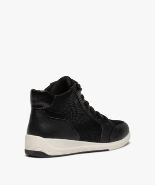 Baskets femme mid-cut unies à reflets brillants vue4 - GEMO (SPORTSWR) - GEMO
