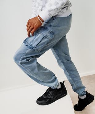 Jean jogger cargo en denim très extensible garçon vue5 - GEMO 4G GARCON - GEMO