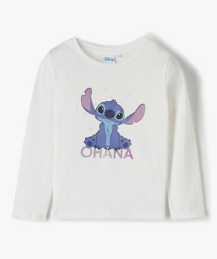 Tee-shirt fille avec motif Lilo et Stitch - Disney vue1 - DISNEY DTR - GEMO