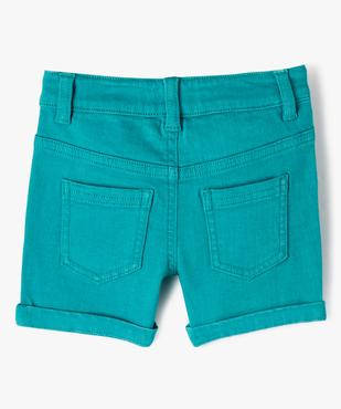 Short slim uni en toile extensible bébé garçon vue3 - GEMO(BEBE DEBT) - GEMO