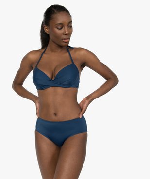 Haut de maillot de bain forme corbeille effet drapé vue3 - GEMO (PLAGE) - GEMO