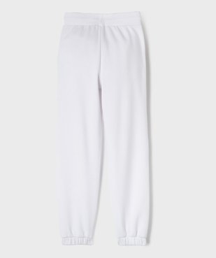 Pantalon de jogging avec intérieur molletonné fille vue3 - GEMO 4G FILLE - GEMO