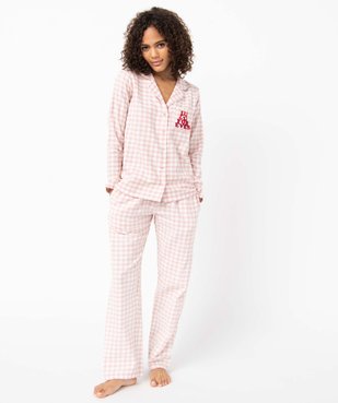 Pyjama femme à carreaux - LuluCastagnette vue2 - LULUCASTAGNETTE - GEMO
