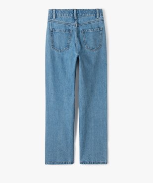 Jean fille coupe ample avec taille haute vue3 - GEMO 4G FILLE - GEMO