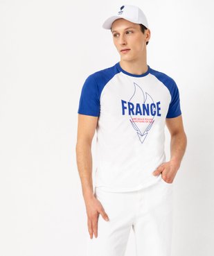 Tee-shirt manches courtes imprimé Équipe de France Olympique vue2 - ALLEZ LES BLEUS - GEMO