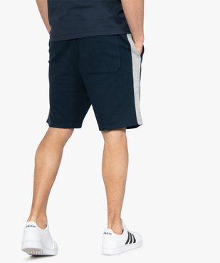 Bermuda homme en maille extensible avec bandes contrastantes vue3 - GEMO (HOMME) - GEMO