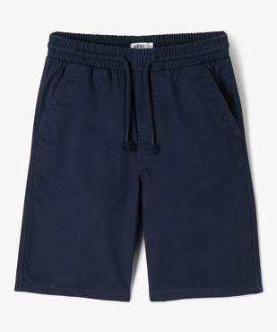 Bermuda en toile coupe Regular à taille élastiquée garçon vue2 - GEMO 4G GARCON - GEMO
