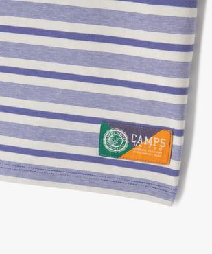 Tee-shirt à manches courtes rayé garçon - Camps United vue2 - CAMPS GEMO FOR GOOD - GEMO