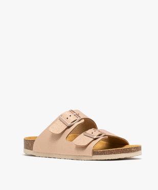 Mules pailletées avec semelle intérieure cuir à reliefs ergonomiques femme vue3 - FOLLOW ME G4G - GEMO