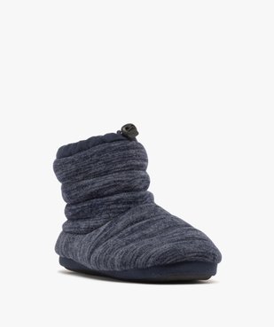 Chaussons bottillons en maille doublés sherpa homme vue2 - GEMO(HOMWR FEM) - GEMO