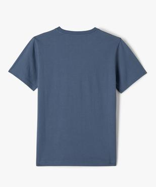 Tee-shirt à manches courtes uni garçon vue3 - GEMO (JUNIOR) - GEMO