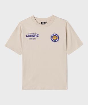 Tee-shirt manches courtes en jersey imprimé devant et dos Lakers garçon - NBA vue3 - NBA - GEMO