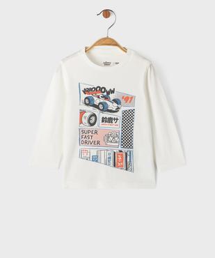 Tee-shirt manches longues avec motif voiture bébé garçon vue1 - GEMO 4G BEBE - GEMO
