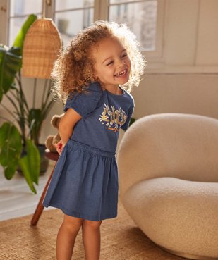 Robe bébé fille en maille à manches ballons - LuluCastagnette vue4 - LULUCASTAGNETTE - GEMO
