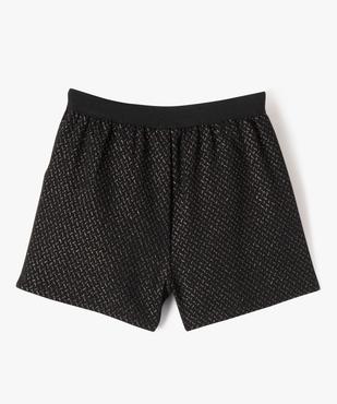 Short de cérémonie à motifs pailletés fille vue4 - GEMO (ENFANT) - GEMO