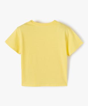 Tee-shirt fille avec motif sur l’avant vue3 - GEMO 4G FILLE - GEMO