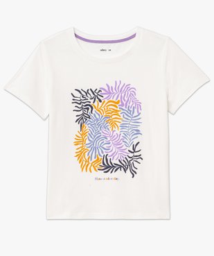 Tee-shirt à manches courtes avec motif bohème femme vue4 - GEMO 4G FEMME - GEMO