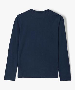 Tee-shirt manches longues campus garçon vue4 - CAMPS UNITED - GEMO